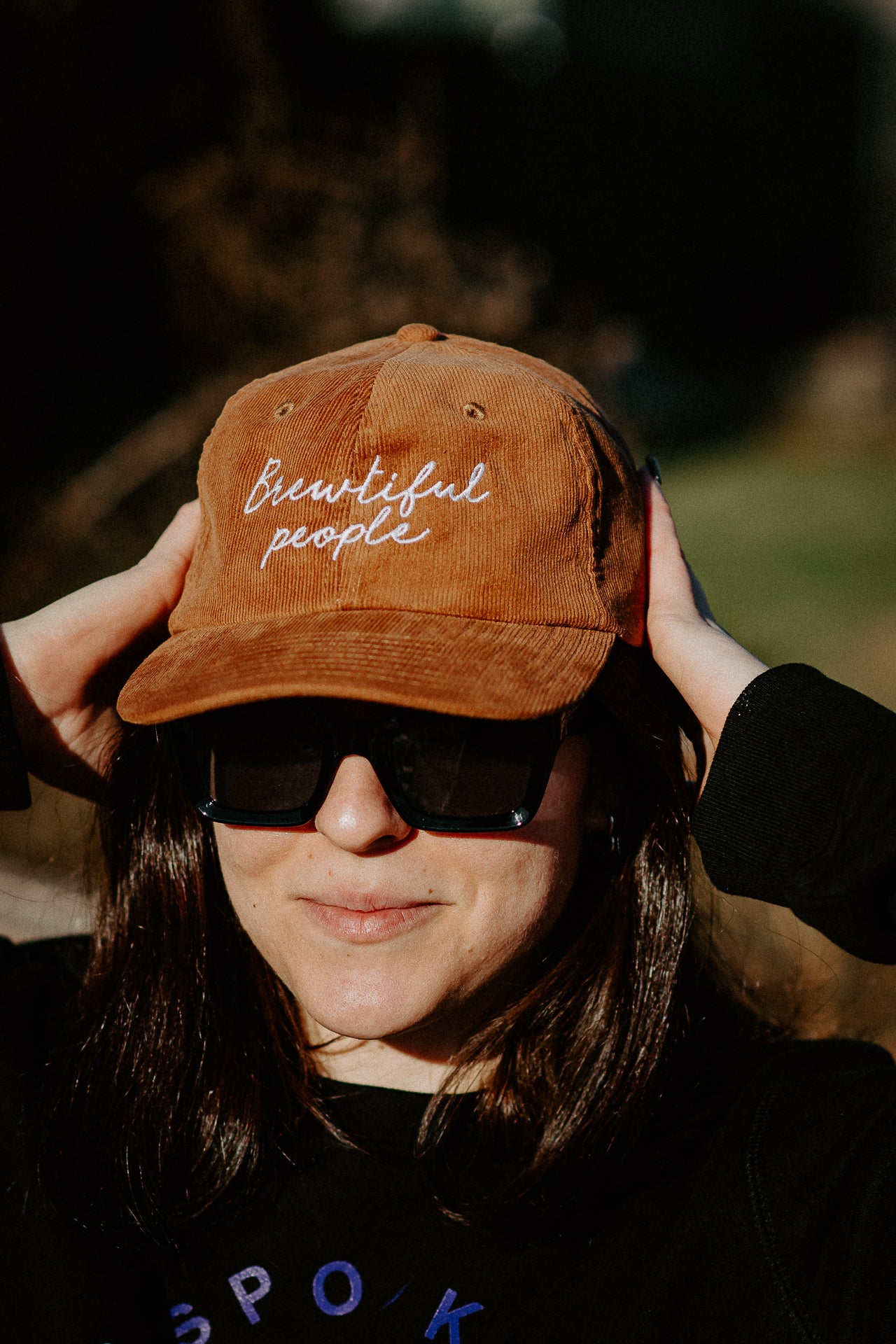 Cap with embroidery