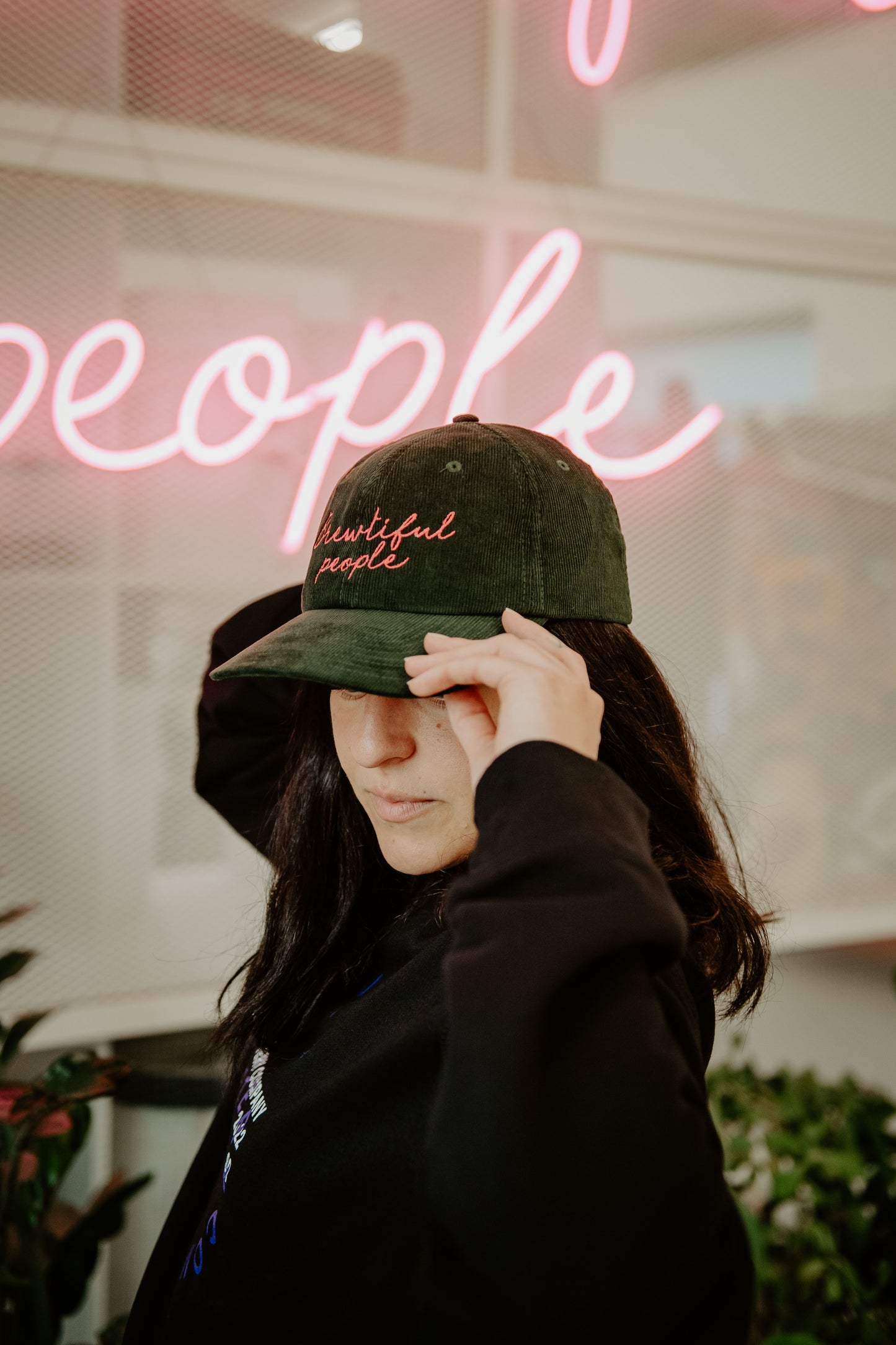 Cap with embroidery